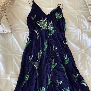 Strappy floral midi dress